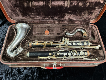 1959 Vintage Buffet Crampon Paris Grenadilla Wood Bass Clarinet - Serial # 20261